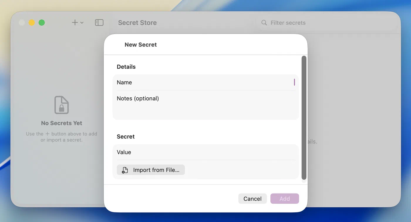 The New Secret sheet
